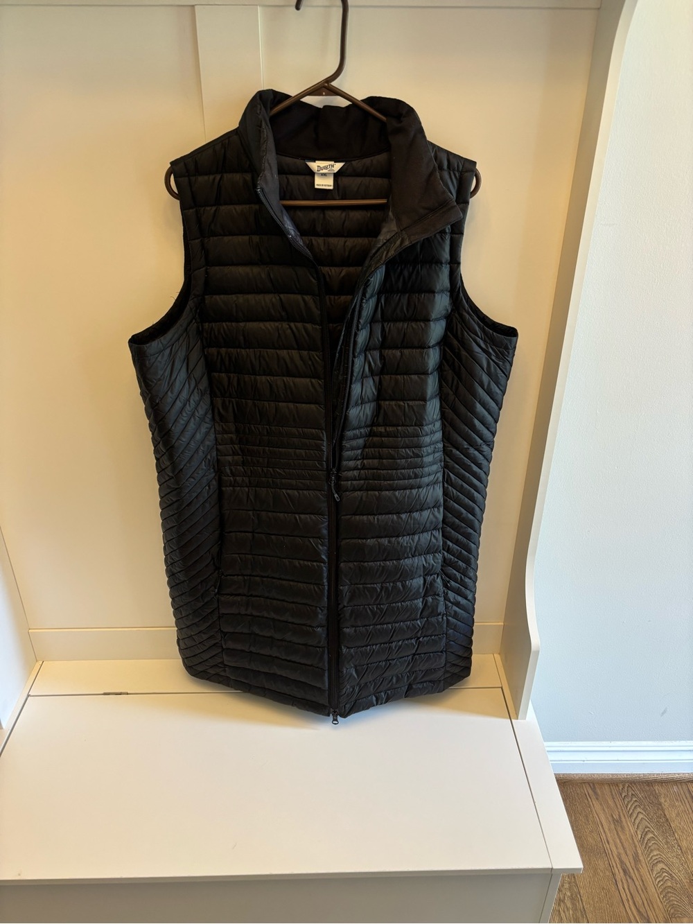 Duluth Trading Co Black Quilted Puffer Vest